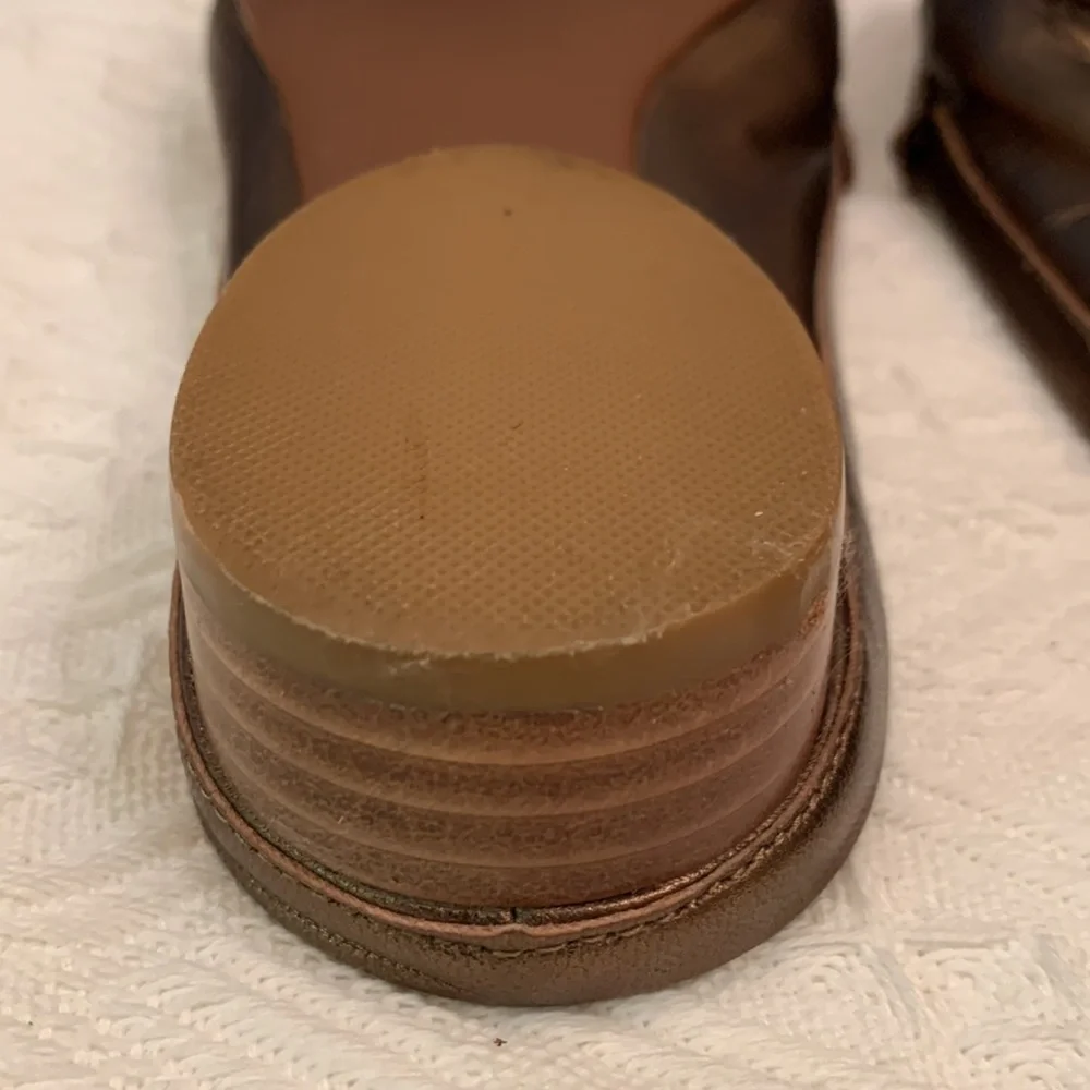 Alfani Leather Slide On Shoe Bronze color size 8 - Picture 5 of 7